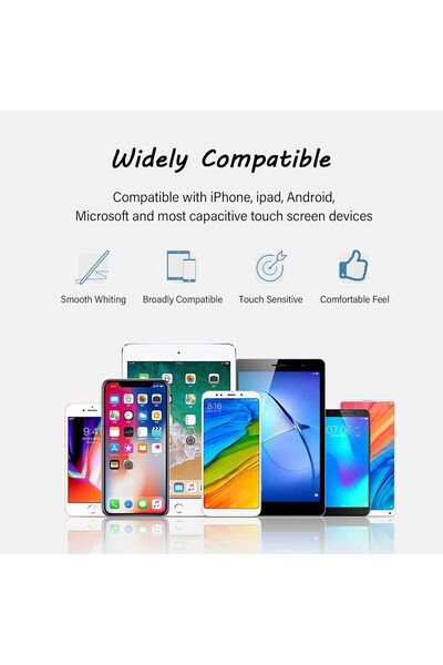 Generic Stylus Pens for Touchscreens - High-Sensitivity Capacitive Stylus for iPad/iPhone/Tablet/Smartphones