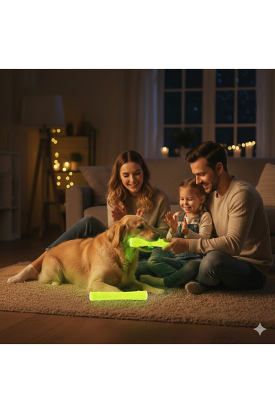 Tasma Market Glow-In-The-Dark Dog Play Stick – 18X4.5 cm Durable and Light-Up Dog Toy