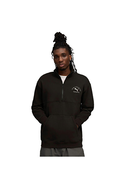 Puma Jacket Class Half Zip Sweater, Black, Men