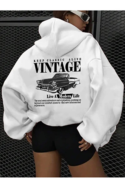 İSMTEXS سترة رياضية ذات خيطين للجنسين من طراز Clasik Araç Ve Nostalji Tema B ...