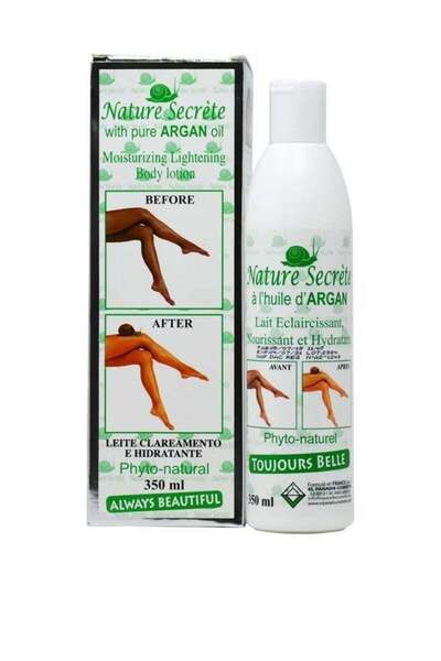 Superston لوشن ترطيب الجسم وتفتيحه من نيتشر سيكريتس بزيت الأرغان النقي 350 مل