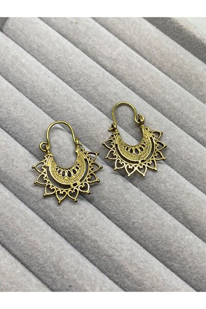 Kaan Accessoire أقراط بتصميم بوهيمي، أقراط متدلية على شكل هلال ذهبي لامع، أقر...