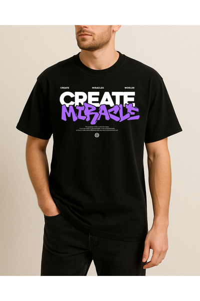 Ebiidesign Create Miracle Printed T-Shirt