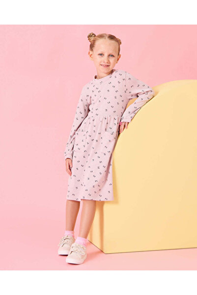 REDTAG Girls Pink Printed Dress