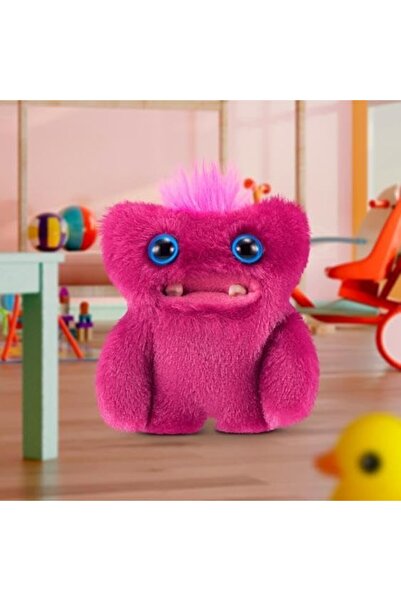 TOYFEST Mini Collectible Zuru Fuggler Baby Fuggs Funny Ugly Plush Toy Sir Belch Burgundy 9cm