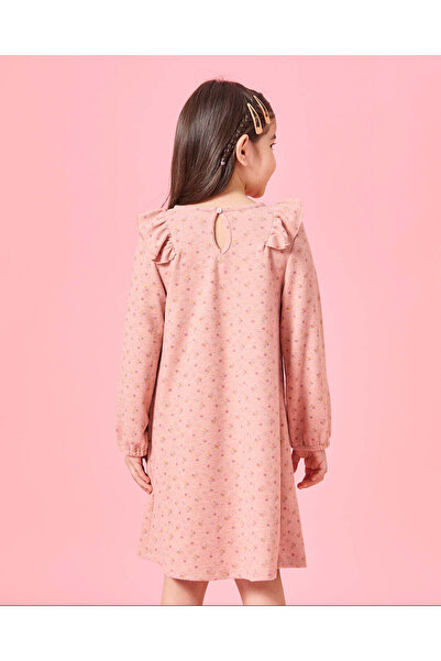 REDTAG Girls Pink Printed Dress