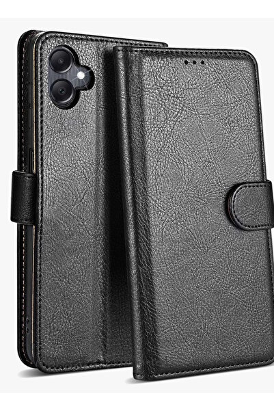 m.tk moveteck Samsung Galaxy A07 Kılıf 360 Tam Kaplar Deri Dokulu Kapaklı Cüz...