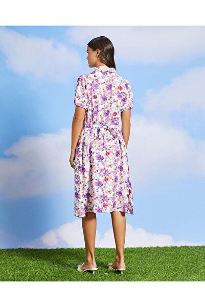 REDTAG Women White Printed Casual Dress