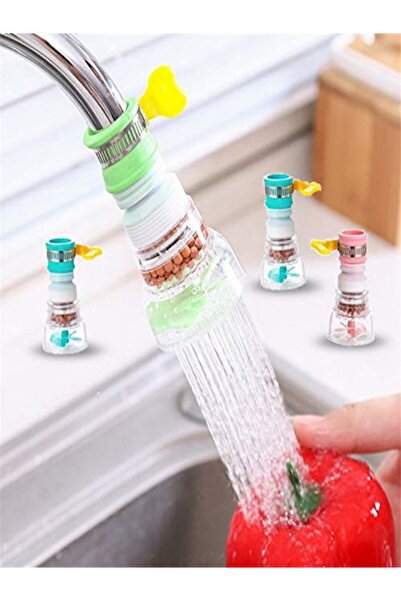 Generic Pack of 2 Flexible 360° Rotating Kitchen Faucets – Clip-On Taps with Water-Saving Fan Nozzle