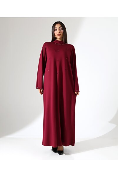 Fi'l Arz Fashion Women's Stone Detail Davet Plus Size Dress