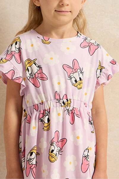 REDTAG Girls Pink Printed Dress