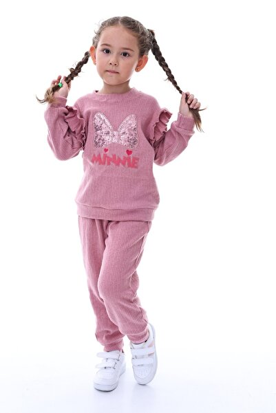 minikiss 2 Pieces Cotton Bottom Top Girl Children's Two-Piece Suit