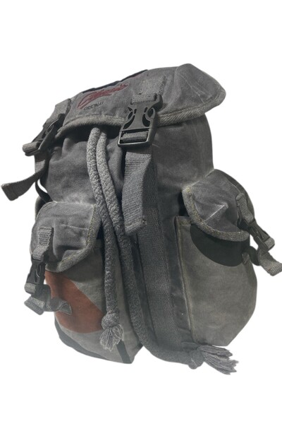 Old Cotton High Quality Single Compartment Vintage Design Unisex Backpack Daily School Trip Camping Trekking Bag Kc Octopus Bag