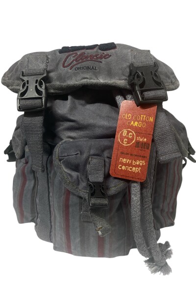 Old Cotton High Quality Single Compartment Vintage Design Unisex Backpack Daily School Trip Camping Trekking Bag Kc Octopus Bag