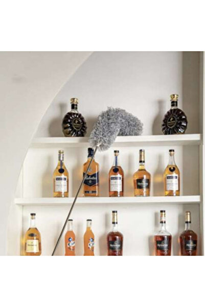 MARYALEX Brush, Telescopic 2in1 Dustpan, Extendable 84–250 cm, Microfiber, for Dust and Cobwebs