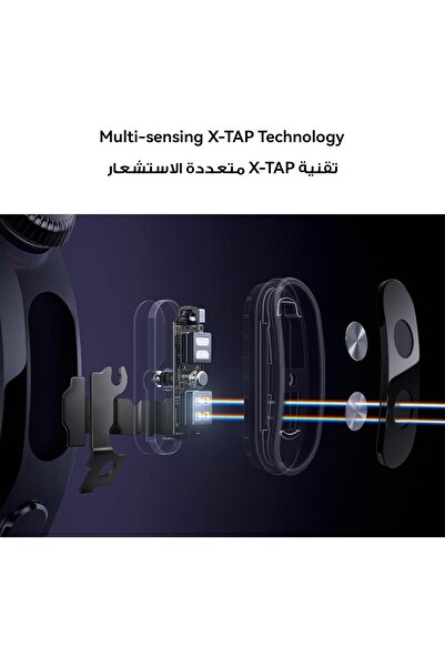 Huawei WATCH 5 (46mm) Smartwatch — X-TAP Sensor, Fingertip SpO2, eSIM, Black