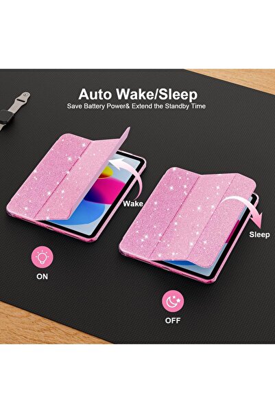 Generic iPad Case for iPad (A16) 11-inch 2025 & iPad 10th Gen 10.9-inch 2022 (Pink)