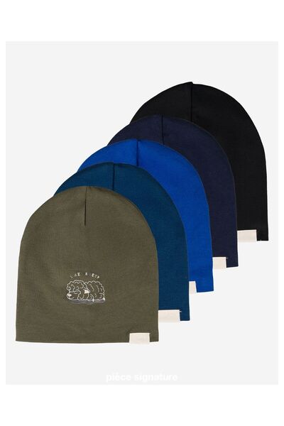 PIECE SIGNATURE 100% Cotton 0-18 Years Double Layer Combed Cotton Beanie