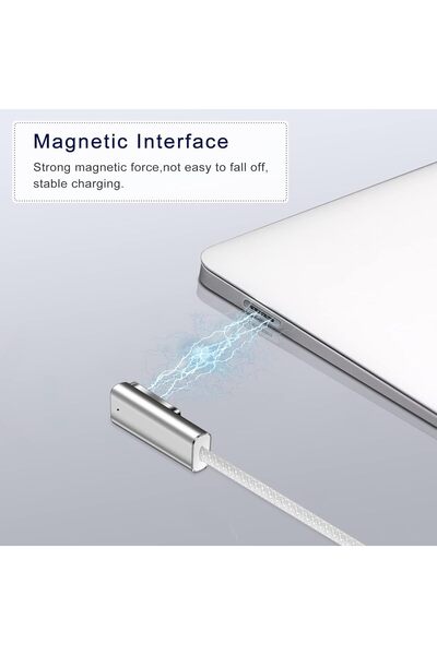 KASTWAVE USB-C to MagSafe 2 PD 100W Fast Charging Adapter Cable - Silver