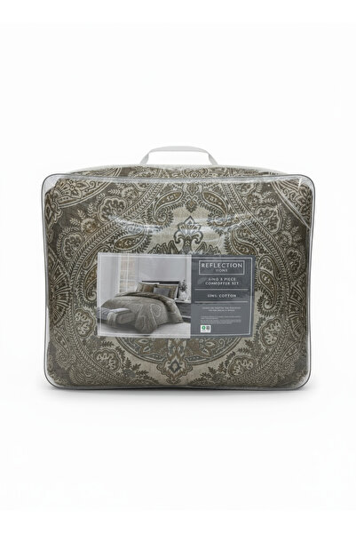 Bee Home Bed and Bath Aspen| 100% Cotton Double 8-Piece Duvet Set | Black friday