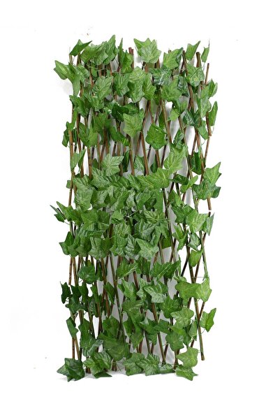 DRAMA HOME Bamboo fence decorated with artificial vegetables - Green