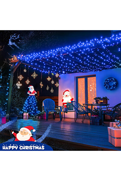 HYT Linear Christmas Installation 50m, Blue, 8 Light Effects, Indoor/Outdoor