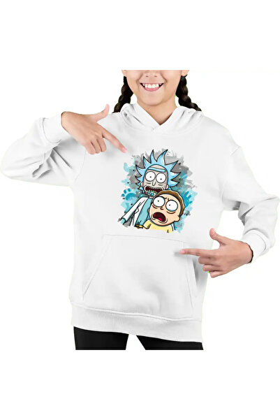 OEM Παιδικό Φούτερ Rick and Morty με τον Επιστήμονα Ανιψιό Βοηθό για Κορίτσια