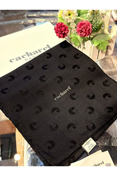 Cacharel Pamuk İpek 100x100 Monogram Eşarp