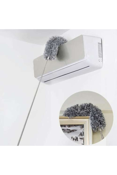 MARYALEX Brush, Telescopic 2in1 Dustpan, Extendable 84–250 cm, Microfiber, for Dust and Cobwebs