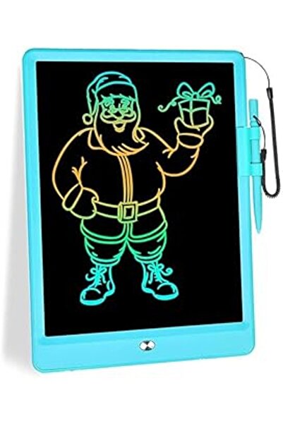 007 10-inch LCD Writing Tablet — Erasable Reusable Drawing Board for Kids (Blue)