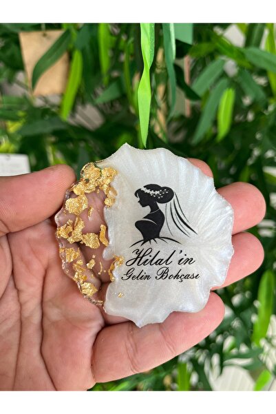 Uğur efendi şekerleme Epoksi Magnet 25 Adet Gelin Bohçası Hatırası Nişan Düğü...