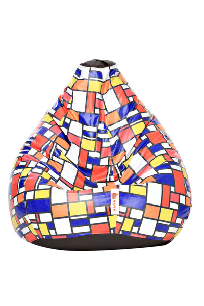 Marktna Colorful checkered bean bags - a cheerful artistic touch