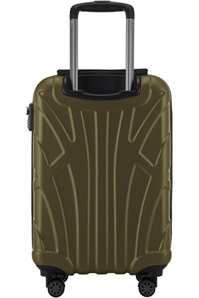 MARYALEX Troler cabina avion, Marime S, 55x35x20 cm, roti duble 360°, ABS rezistent la uzura, cifru, Avocado