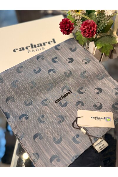 Cacharel Pamuk İpek 100x100 Monogram Eşarp