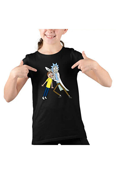 OEM Tricou Copii Fete Rick and Morty Casca Ochii