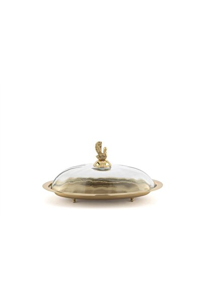 Mikasa Moor Gold Cam Kapaklı Oval Sunumluk 28x15x14cm