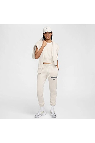 Nike Sportswear Phoenix Fleece Women's Beige Casual Sweatpants