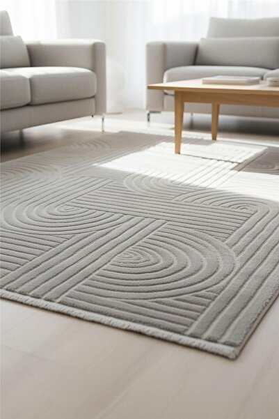 outlet halı deposu istanbul halı deposu Cashmira Gri Etnik Desen Dokuma Taban...