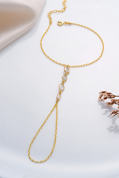 ESSARE 925 Ayar Gümüş Gold Kaplama 4'lü Sembol Şahmeran