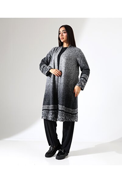 Fi'l Arz Fashion Women's Cardigan Three-Piece Hijab Mother Set