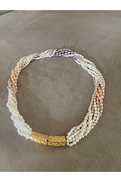 Bursa Kuyumcusu İnci Kolye 7'li Burgulu