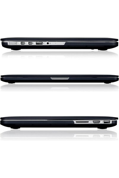 007 E-Winner Slim Soft Hard Protective Case for MacBook Pro 13" Retina (A1502/A1425, 2012–2015) Black