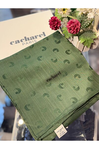 Cacharel Pamuk İpek 100x100 Monogram Eşarp