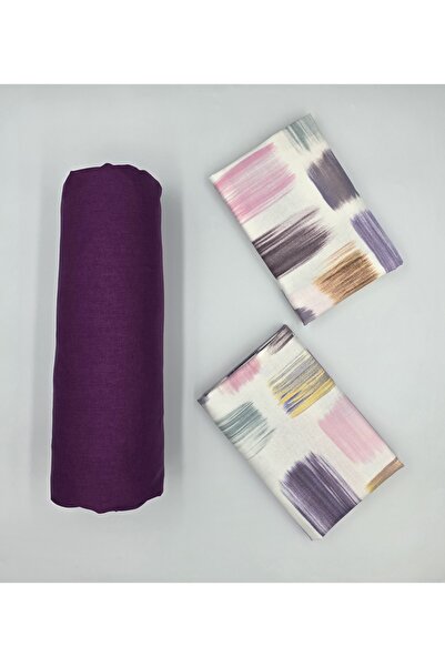 pınarhome collectıon 100% COTTON FABRIC RUBBERED SHEET+PILLOW CASE CORNER DEEP 28-30 CM SOFT FABRIC NEW SEASON