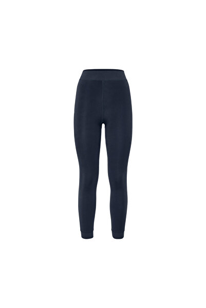 Tchibo Women's Tights, Lined, Navy Blue