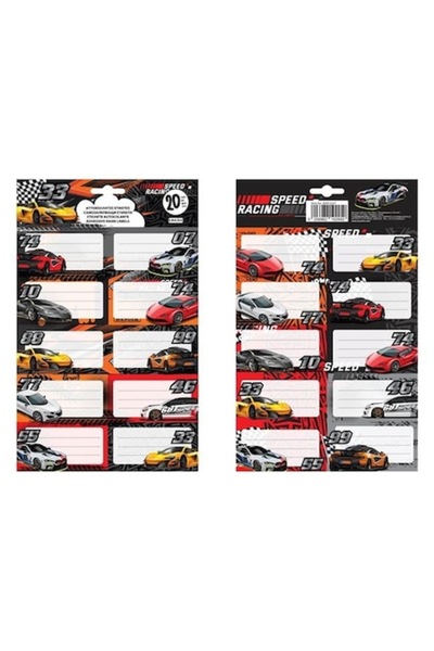 ANTBRO Etichete autocolante auto 8 × 4,5 cm — 20 buc (2 coli), lucioase, auto...