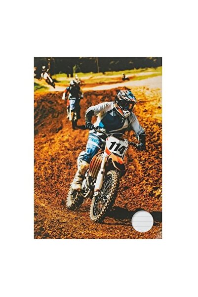 ANTBRO Caiet A4 pentru studenți Dictando 40 de coli, copertă Motocross –