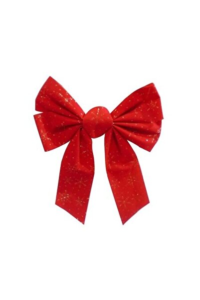 ANTBRO Fundă de Crăciun, roșie cu inserții cu sclipici, 23 x 31 cm