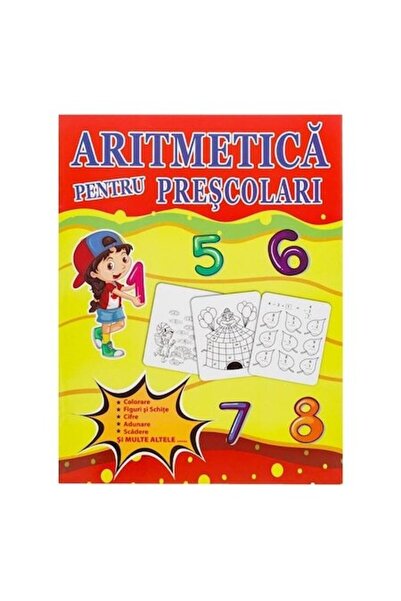 ANTBRO Carte educațională A4 – „Aritmetică pentru preșcolari” (Antbro)