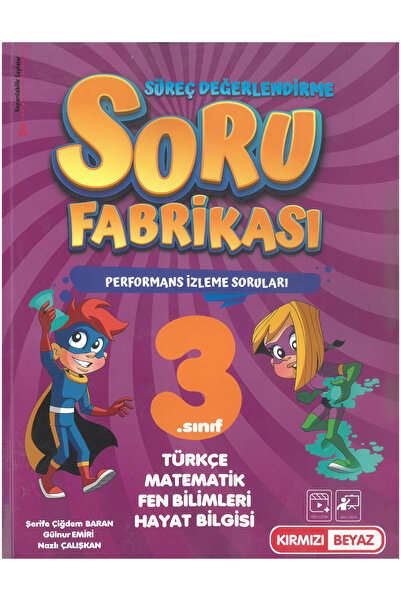 Kırmızı Beyaz Yayınları Kırmızı Beyaz 3.Sınıf Süreç Değerlendirme Soru Fabrik...